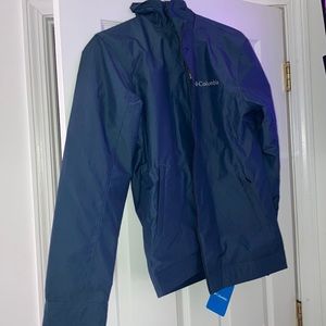 COLUMBIA MENS RAIN JACKET TOP BRAND NWT XS